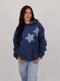 Leopard Hoodie in Navy (Pre-Order)